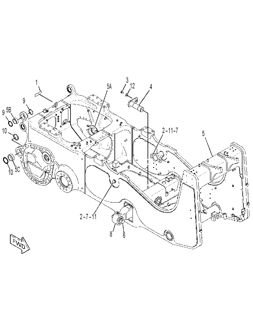 FRAME GP-MAIN 3493580 CAT
