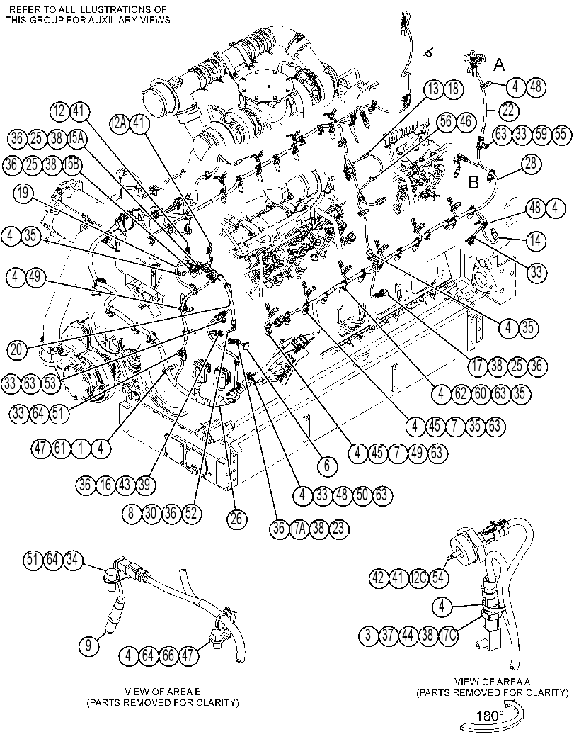 Проводка двигателя 3616612 CAT