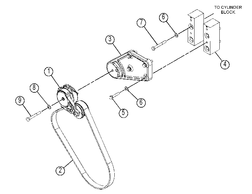 MOUNTING GP-BELT TENSIONER 4683743 CAT