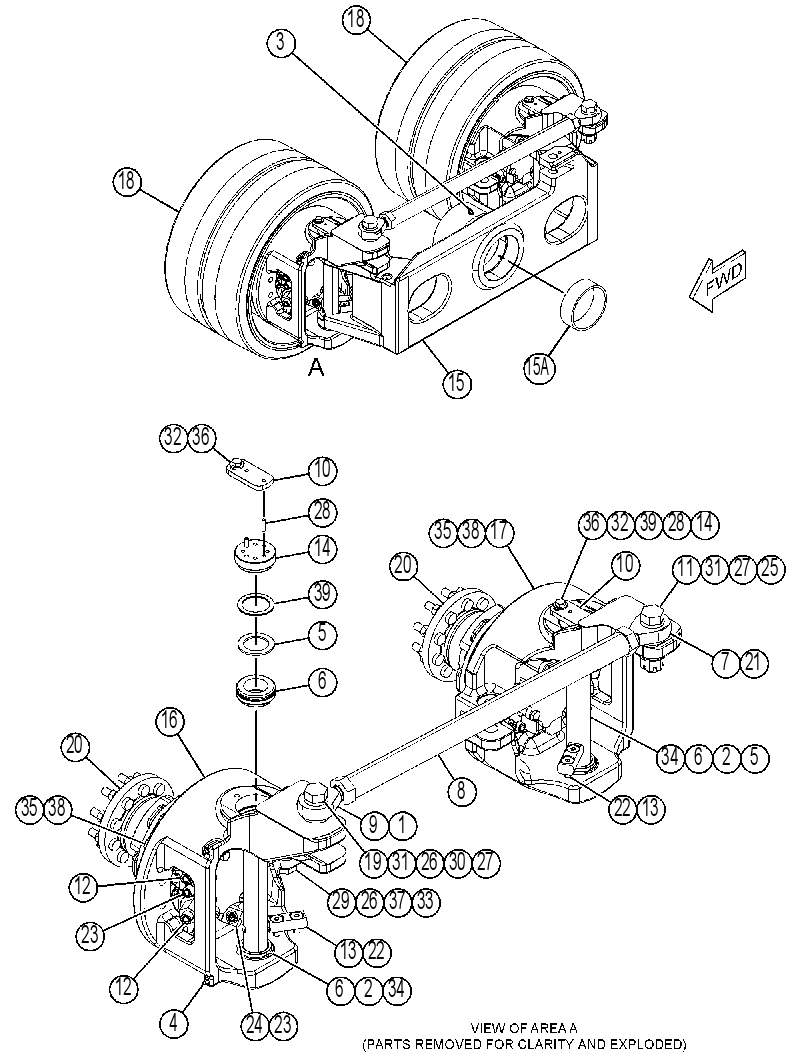 BOGIE GP 4353801 CAT