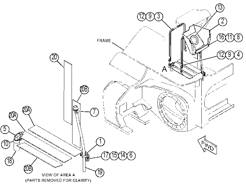 MOUNTING GP-DEF TANK 3974319 CAT