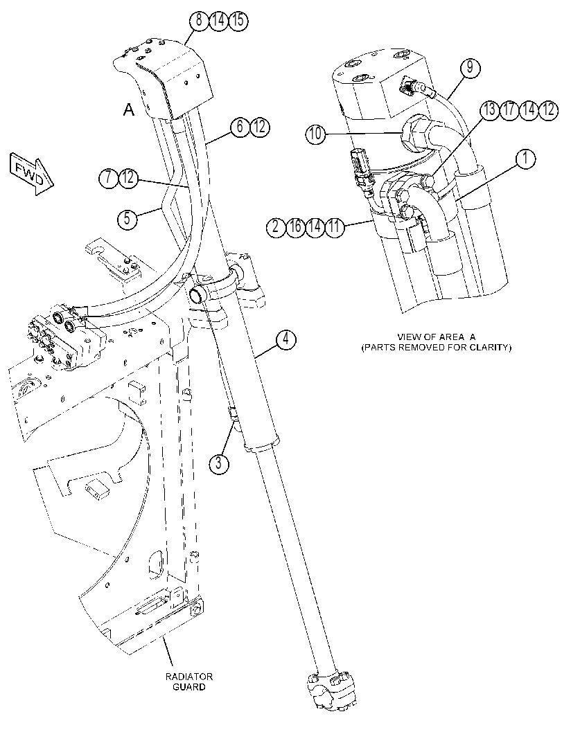 CYLINDER & LINES GP-LIFT 4562552 CAT
