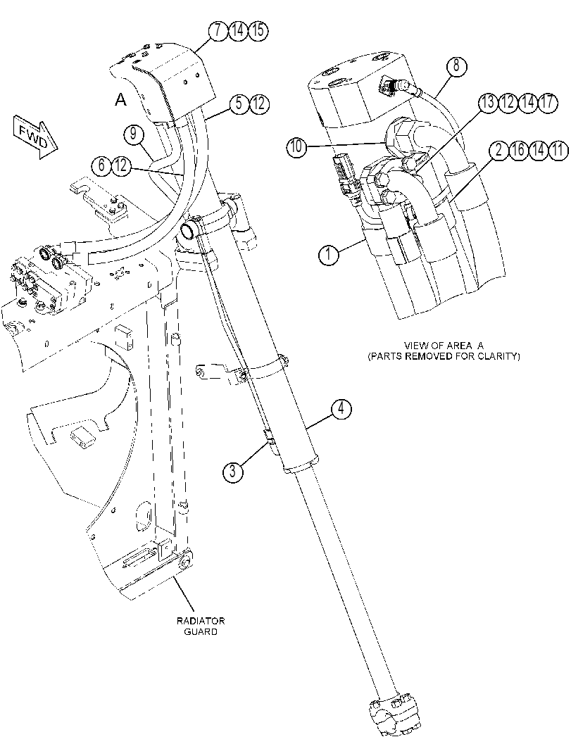 CYLINDER & LINES GP-LIFT 4559185 CAT