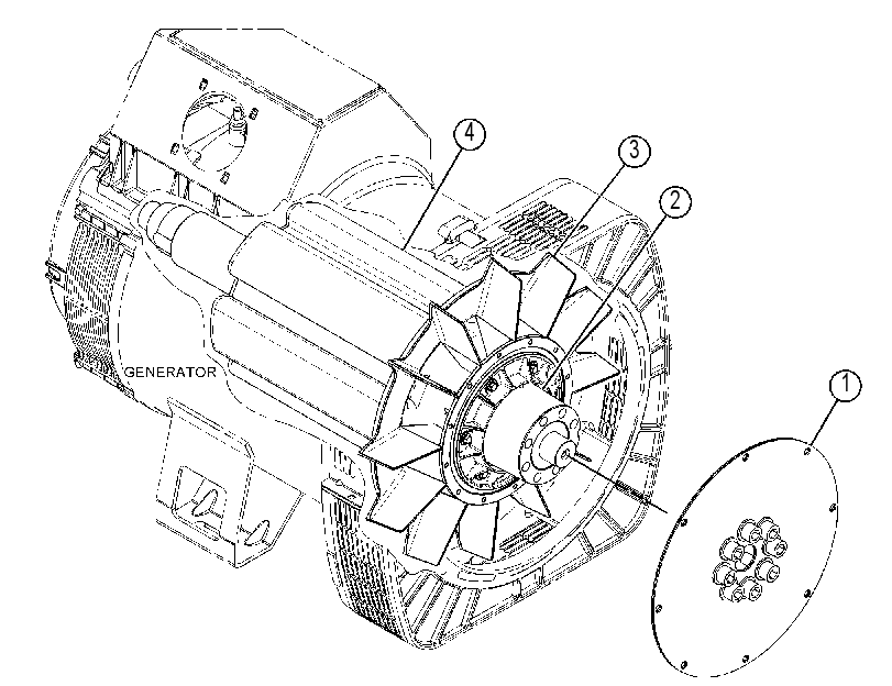 Ротор генератора 4518388 CAT