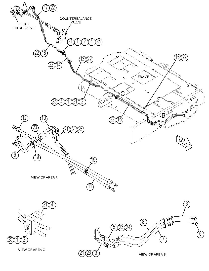 LINES GP-HITCH 4336609 CAT