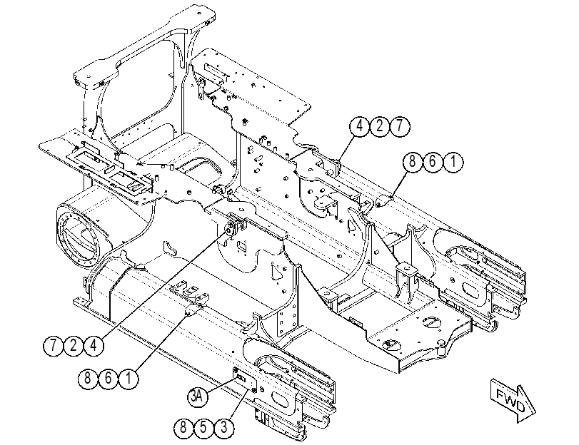 FRAME GP-MAIN 3970008 CAT