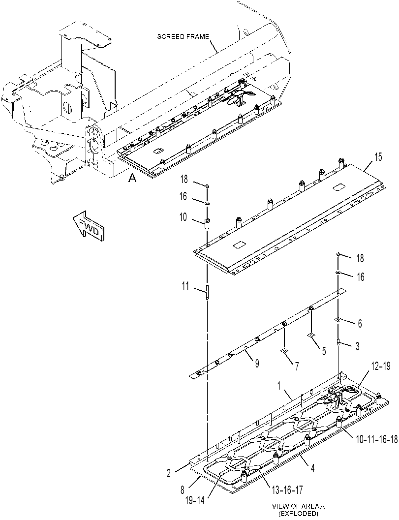 PLATE GP-SCREED 3532585 CAT