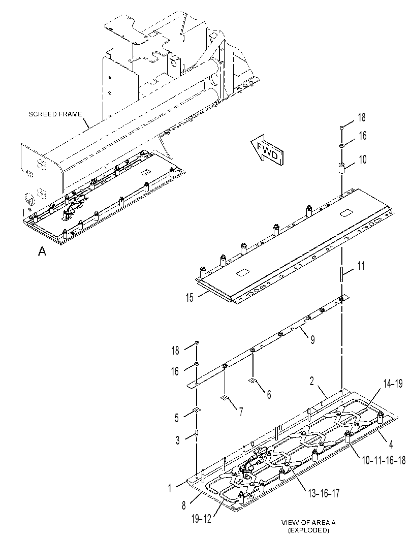 PLATE GP-SCREED 3532586 CAT
