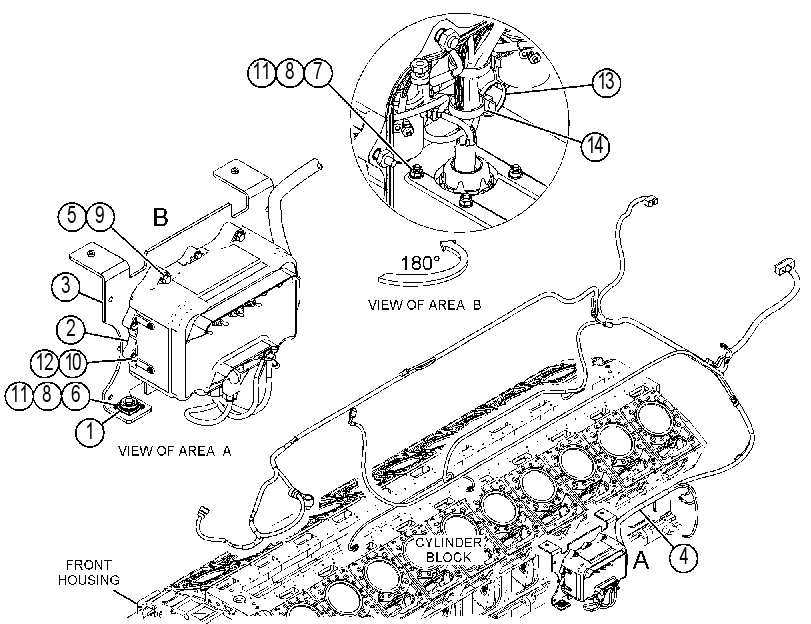 Проводка коробки 4186948 CAT