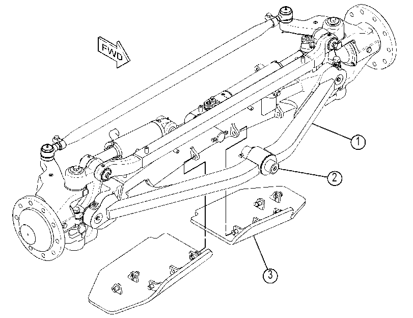 AXLE AR-FRONT 2511202 CAT