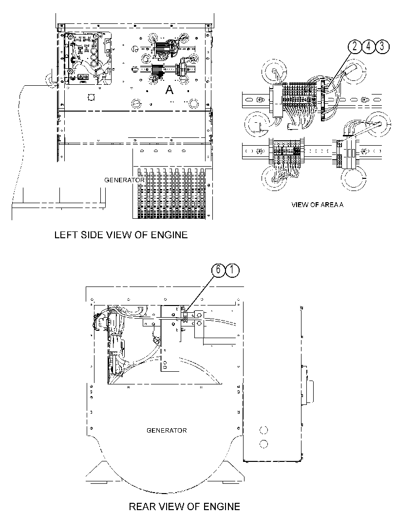 Проводка генератора 4603227 CAT