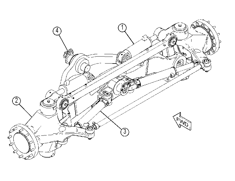 AXLE AR-FRONT 2654505 CAT