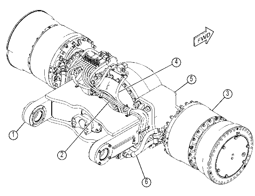 AXLE AR-FRONT 4184209 CAT