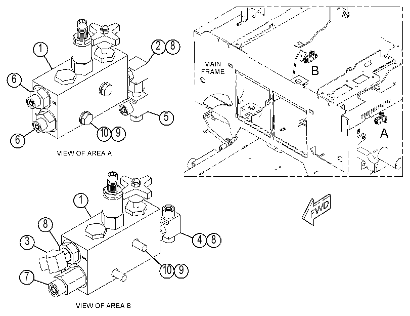 VALVE & MTG GP-TRACK TENSIONER 4337558 CAT