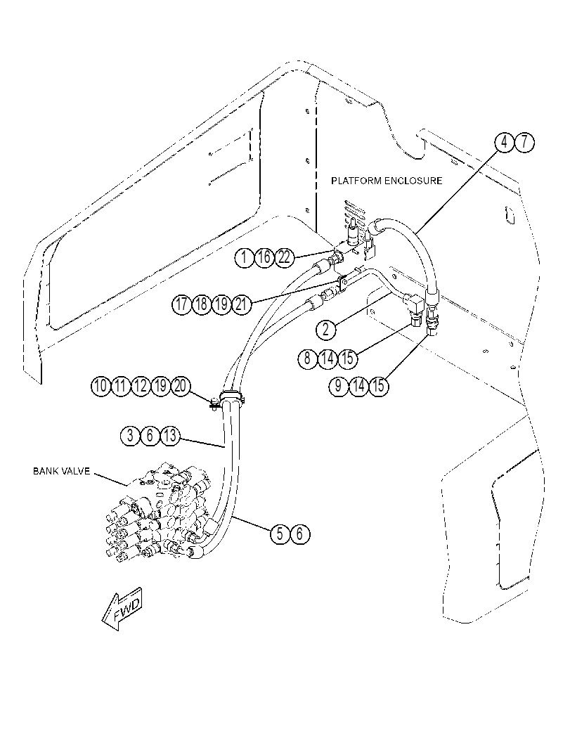LINES GP-REAR ATTACHMENT 3974198 CAT