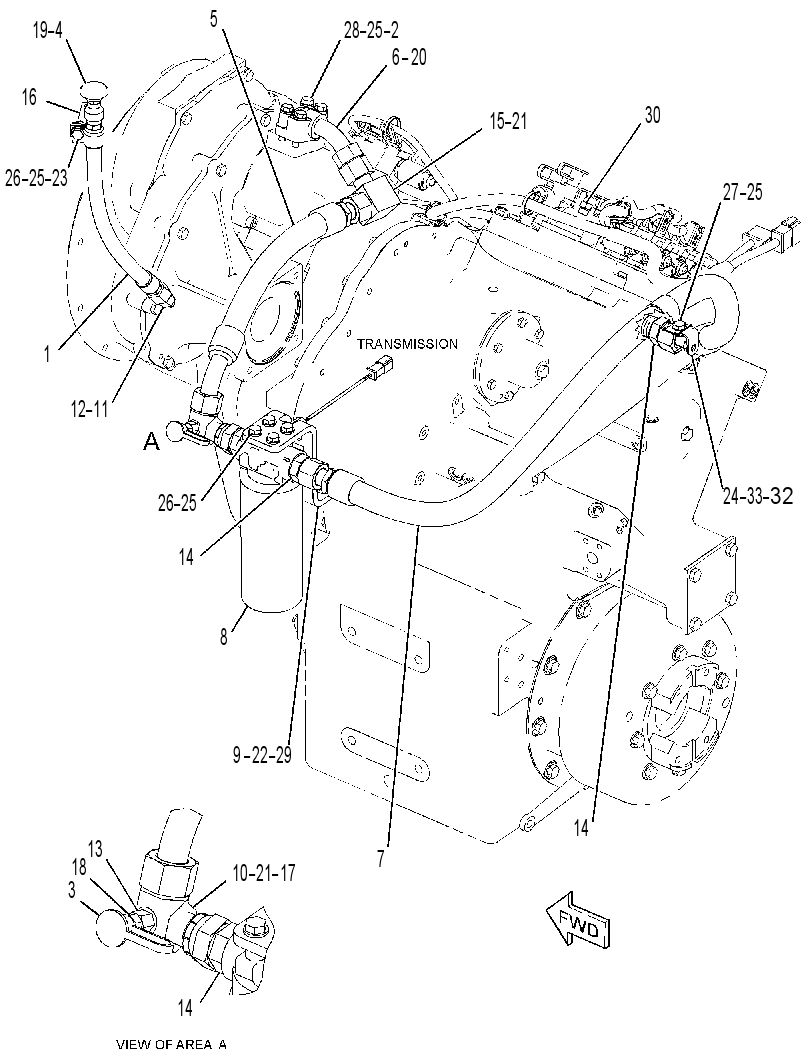 FILTER & LINES GP-POWER TRAIN 2526544 CAT