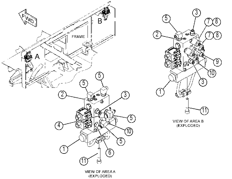 VALVE & MTG GP-COUNTERBALANCE 4333524 CAT