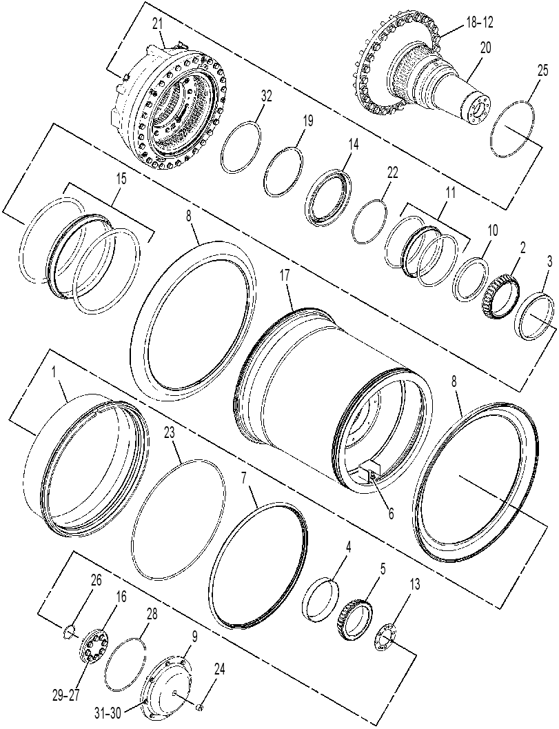 WHEEL & BRAKE GP 3370791 CAT