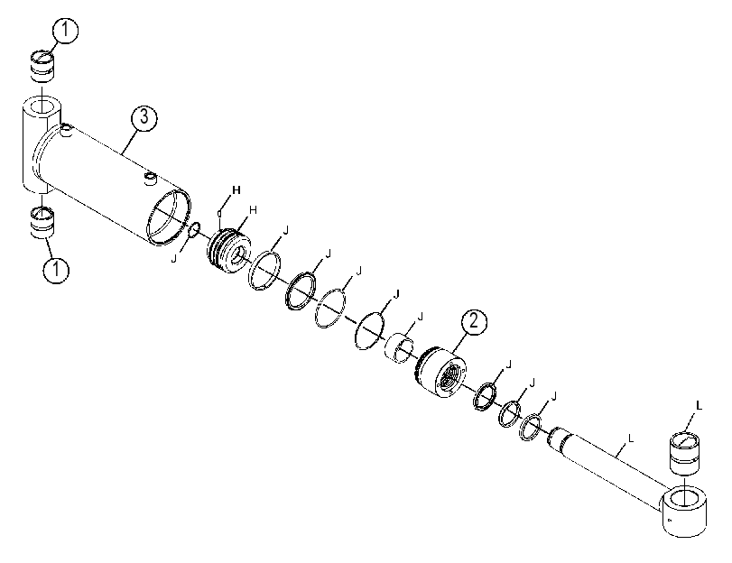 Цилиндр наклона 4699653 CAT