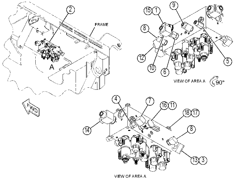 VALVE & MTG GP-AUXILIARY 4333525 CAT