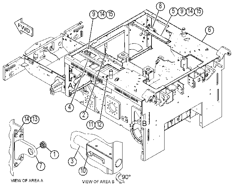 FRAME GP-MAIN 4372122 CAT