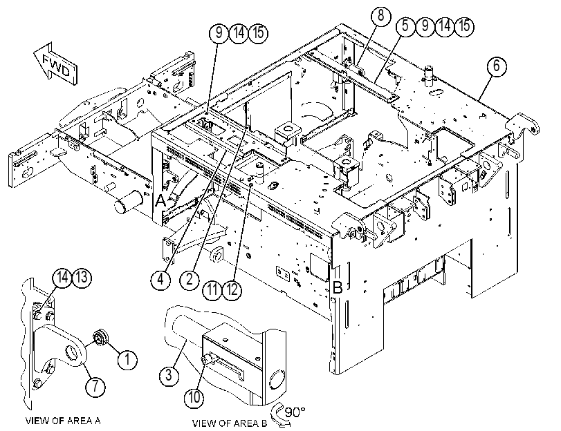 FRAME GP-MAIN 4372124 CAT
