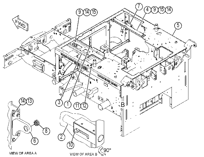 FRAME GP-MAIN 4372126 CAT