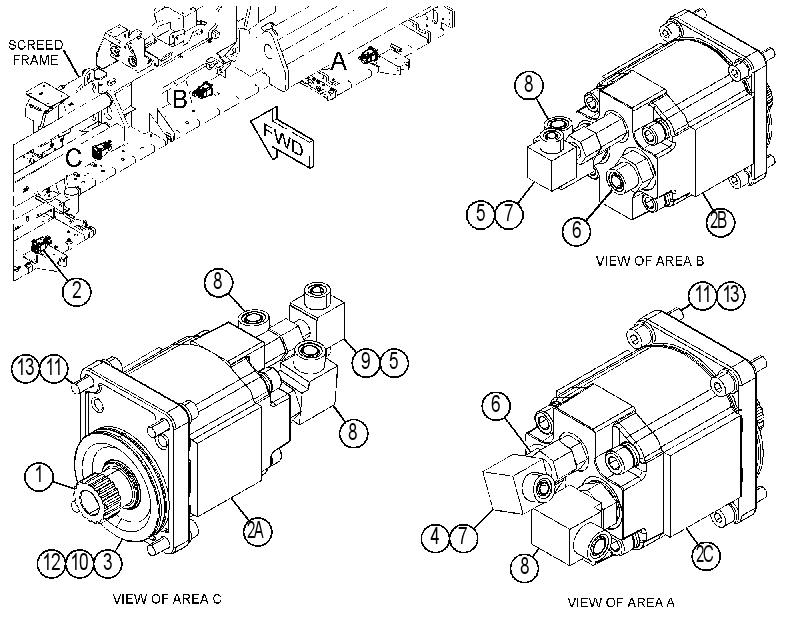 MOTOR & MTG GP-VIBRATORY 4378054 CAT