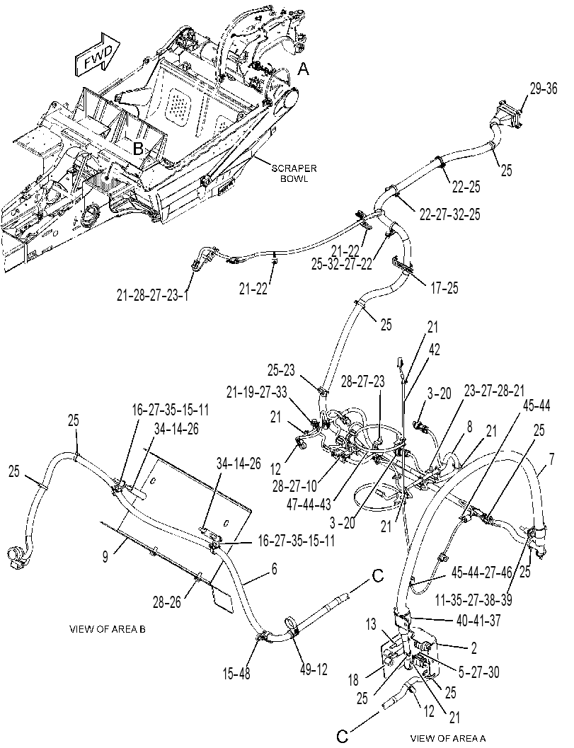 WIRING GP-SCRAPER 3748637 CAT