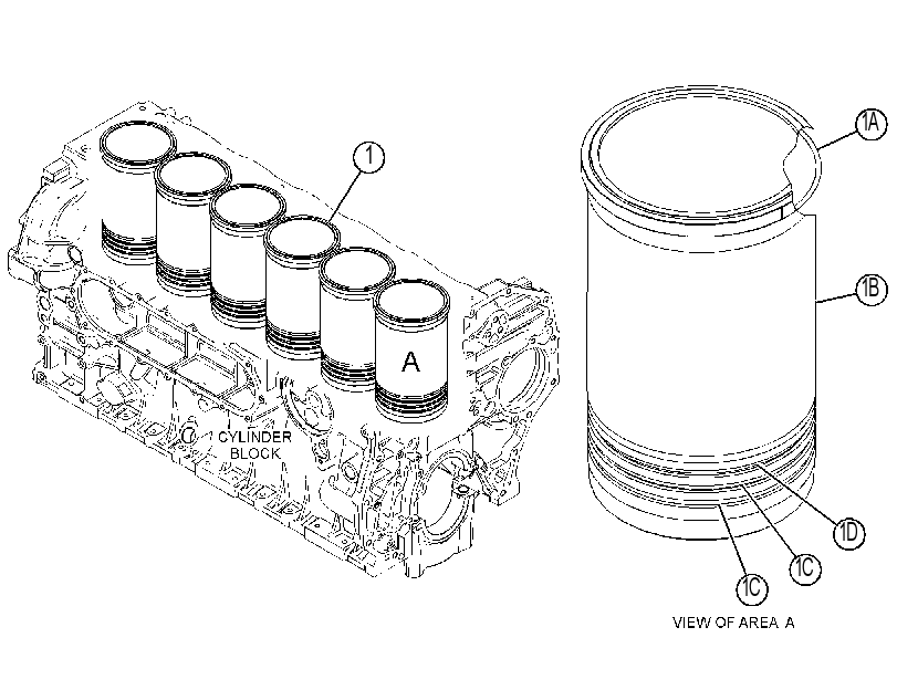 LINER GP-CYLINDER BLOCK 4320186 CAT