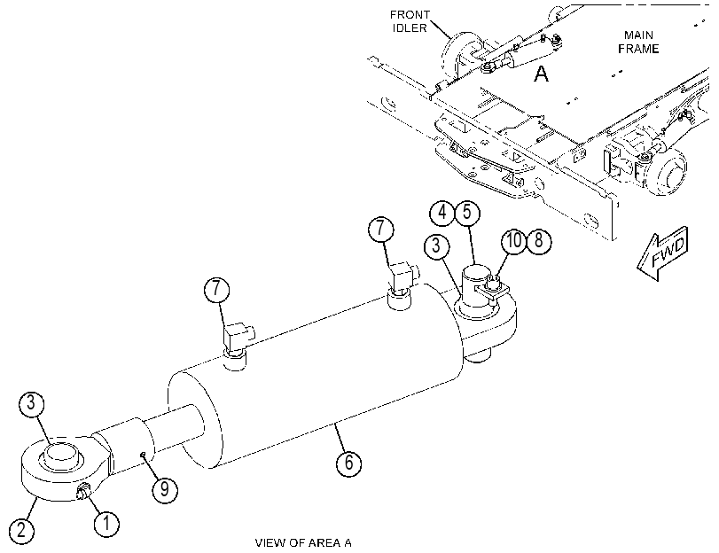 CYLINDER & MTG GP-TENSIONER 4336598 CAT