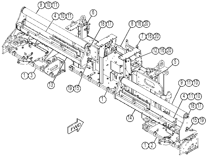 FRAME GP-SCREED 4733310 CAT