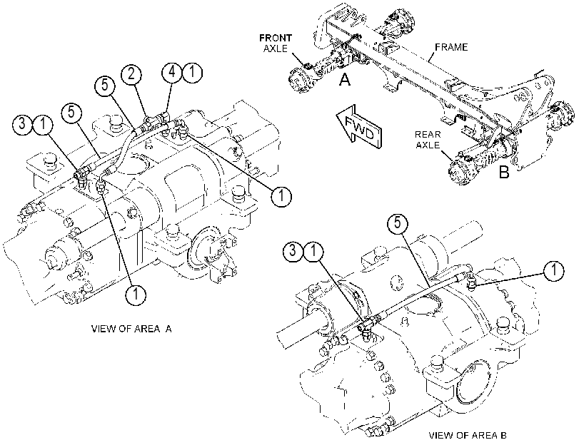 LINES GP-DIFFERENTIAL LOCK 4641276 CAT