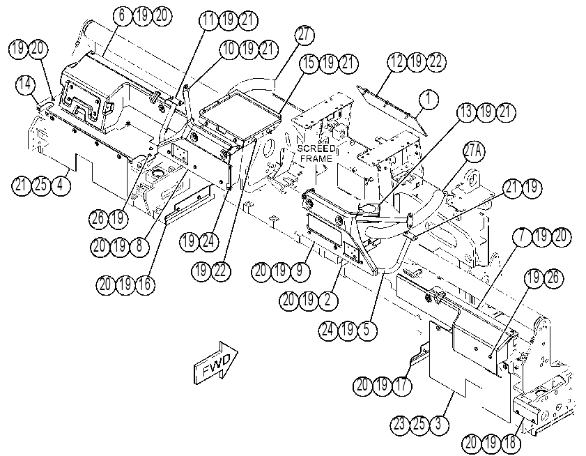 COVER GP-SCREED 4370061 CAT