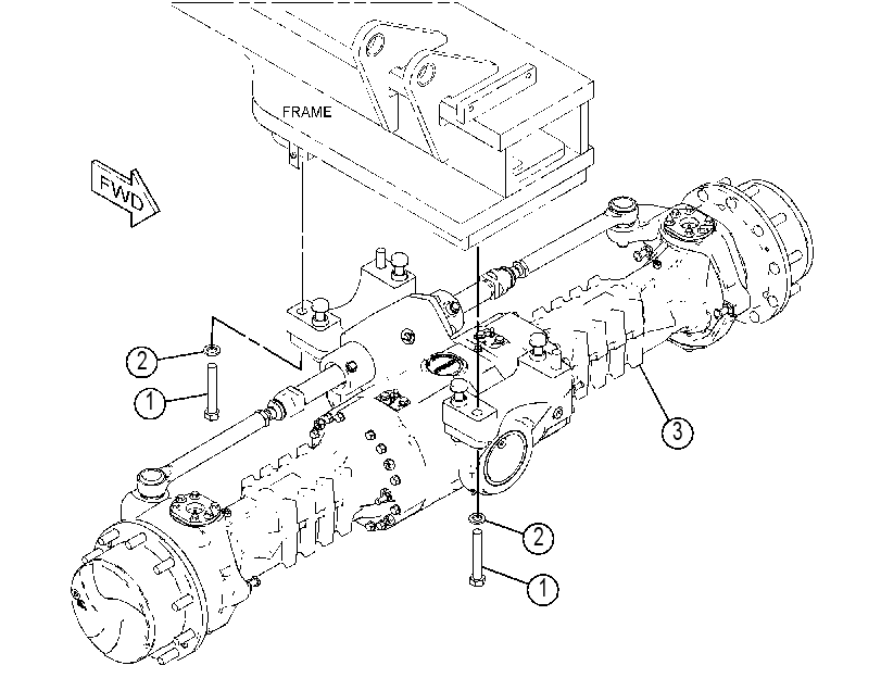 AXLE & MOUNTING GP 4649541 CAT