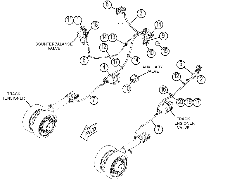 LINES GP-TRACK TENSION 4333504 CAT