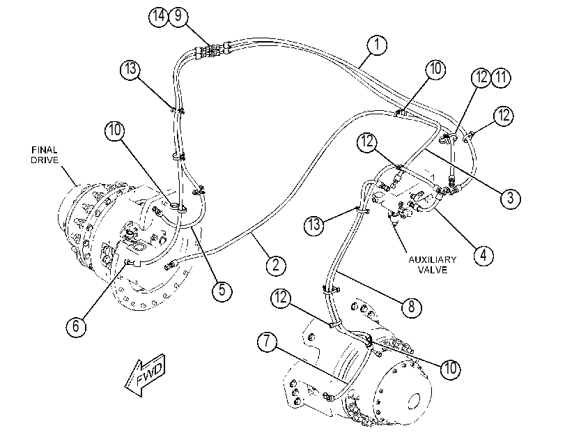 LINES GP-BRAKE & SHIFT 4336581 CAT