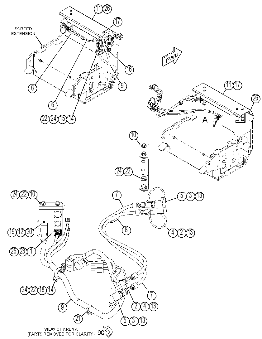MTG GP-HYD LINES & WRG HARNESS 4570082 CAT