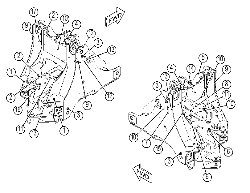 FRAME AS-LOADER 4647857 CAT