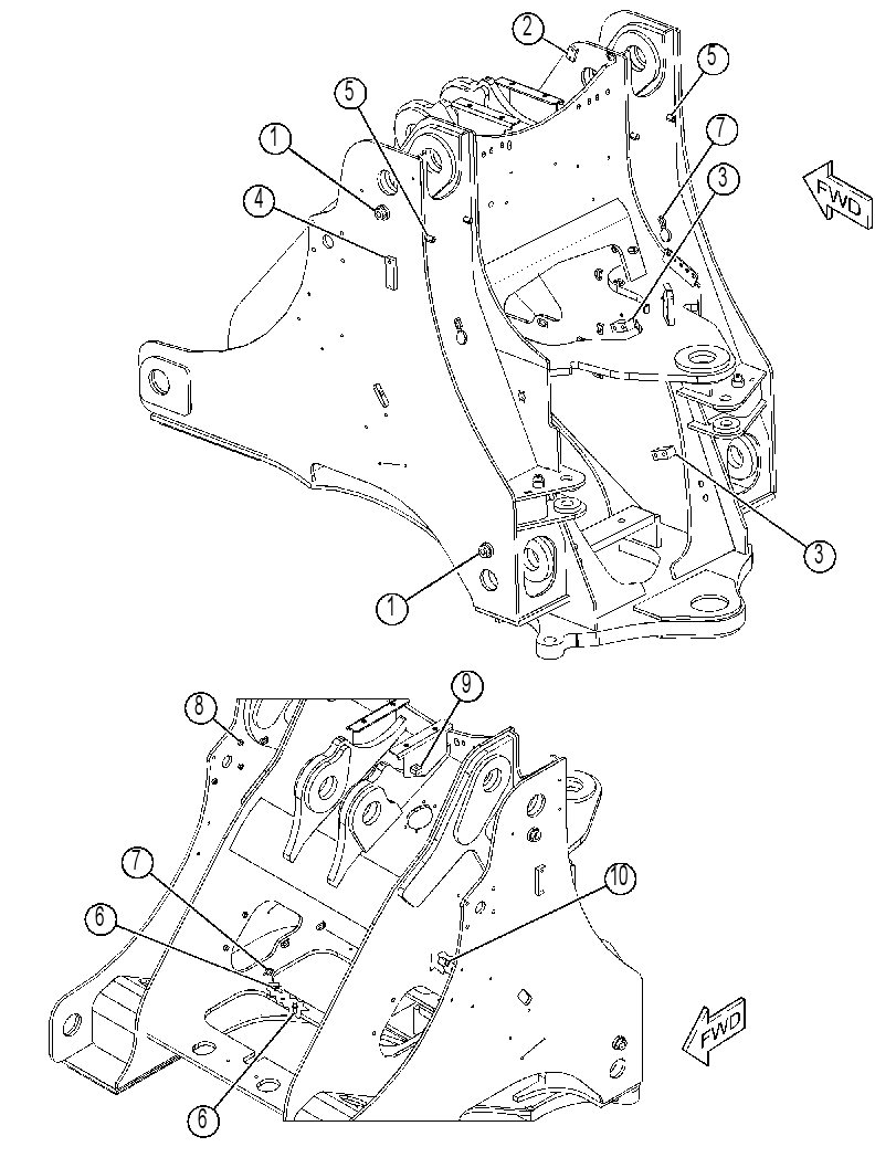 FRAME AS-LOADER 4647856 CAT