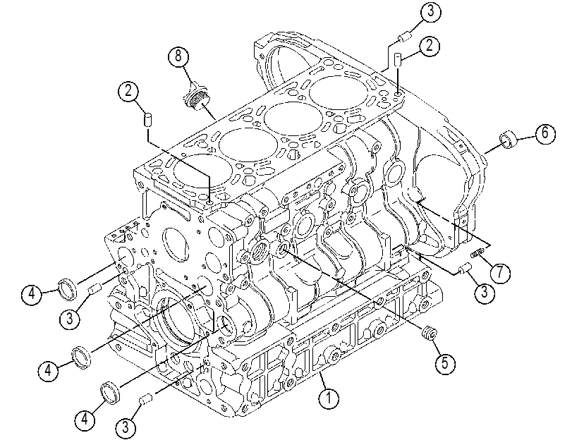 Блок цилиндров 4735079 CAT