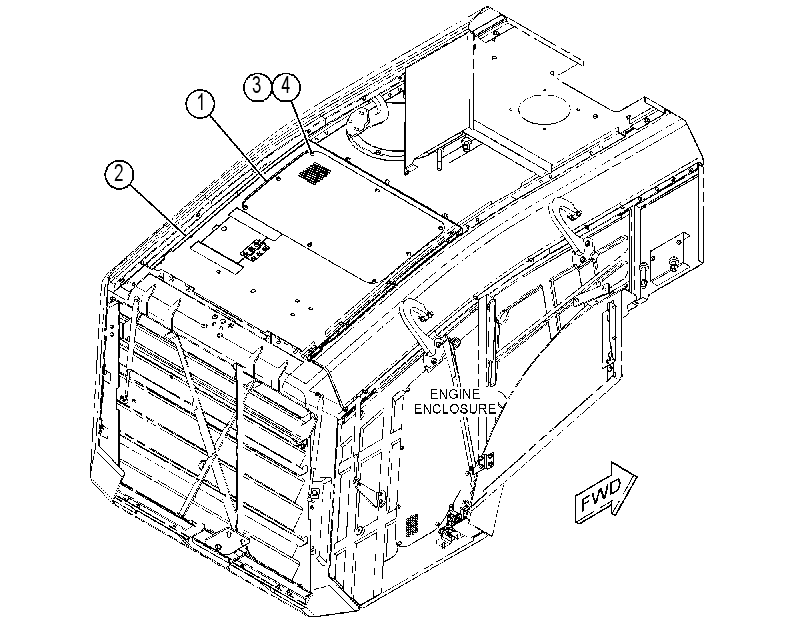 COVER GP-REAR 4578561 CAT
