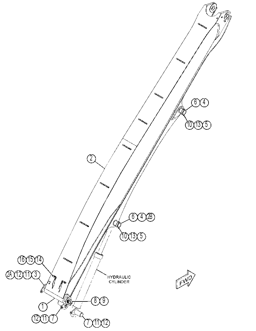 BOOM GP-MATERIAL HANDLING 4364278 CAT