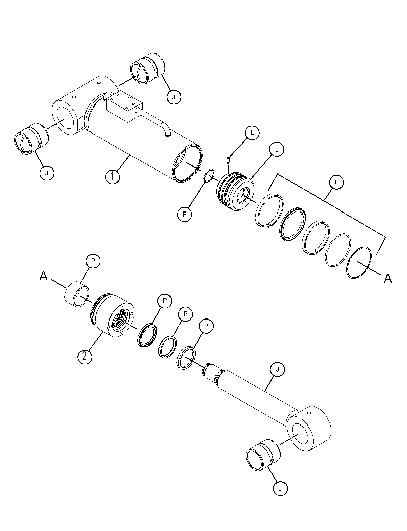 CYLINDER GP-FRAME LEVELING 4695901 CAT
