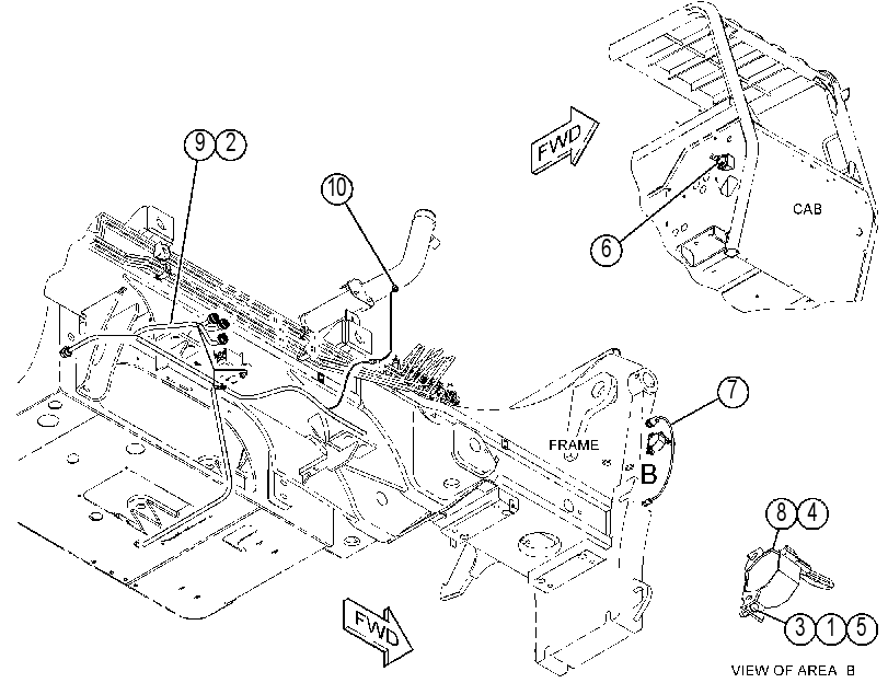 Проводка шасси 4162450 CAT