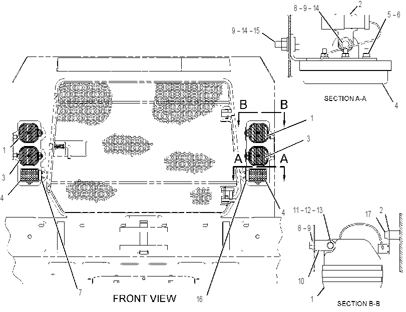 LIGHTING GP-FRONT 2711832 CAT