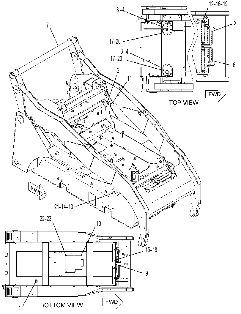 FRAME & MTG GP-MACHINE 2186675 CAT