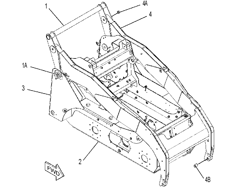 FRAME GP-MACHINE 2186557 CAT