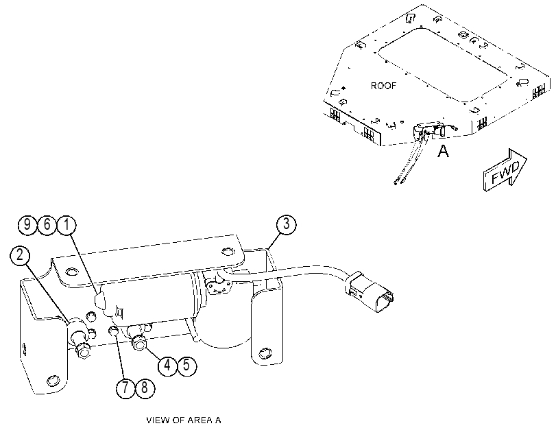 MOUNTING GP-WINDOW WIPER 3888728 CAT