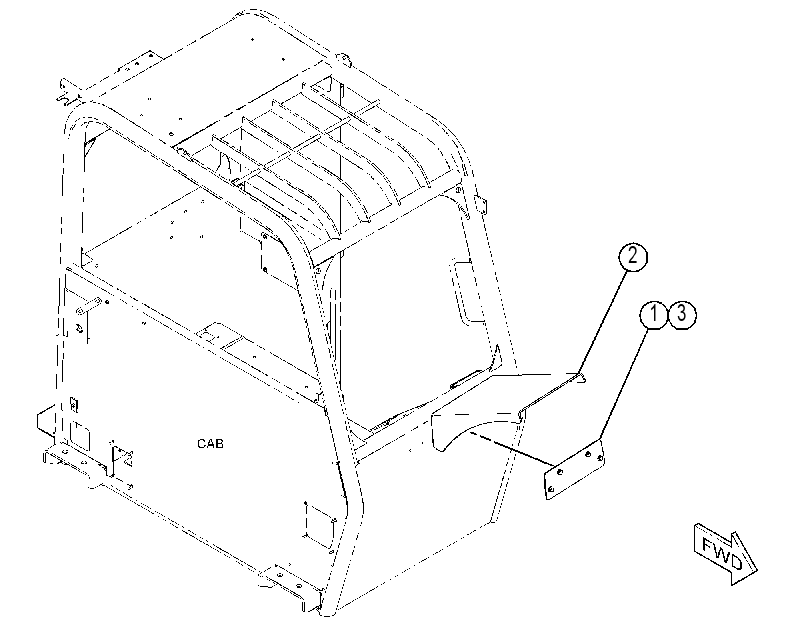 FENDER & MOUNTING GP 4657801 CAT